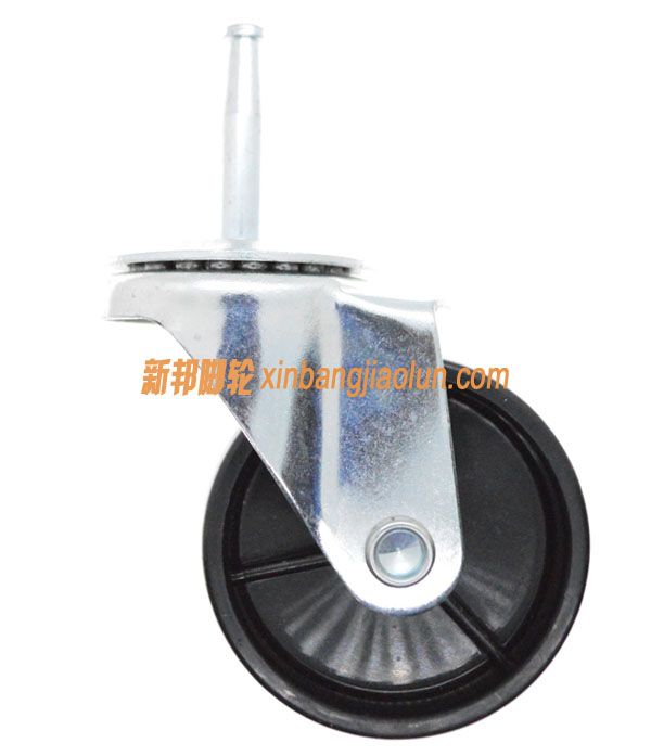 2.5寸插桿黑色PP腳輪