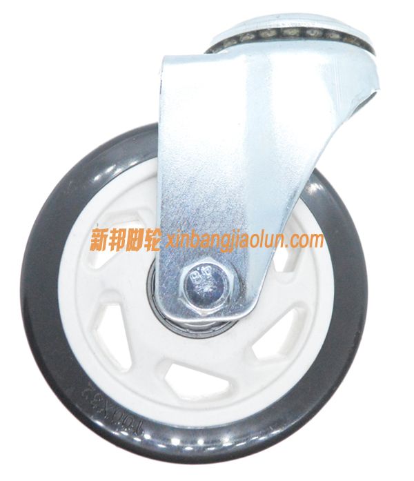 4寸孔頂黑色pu