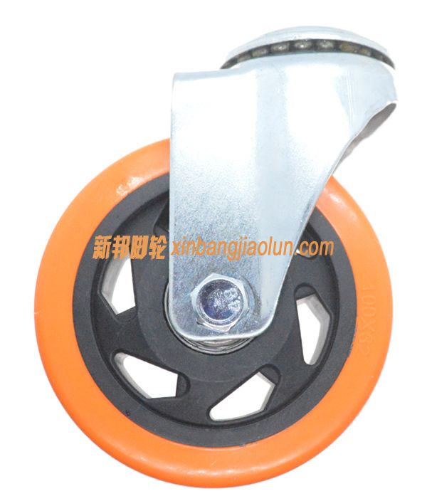 4寸孔頂橙色pu